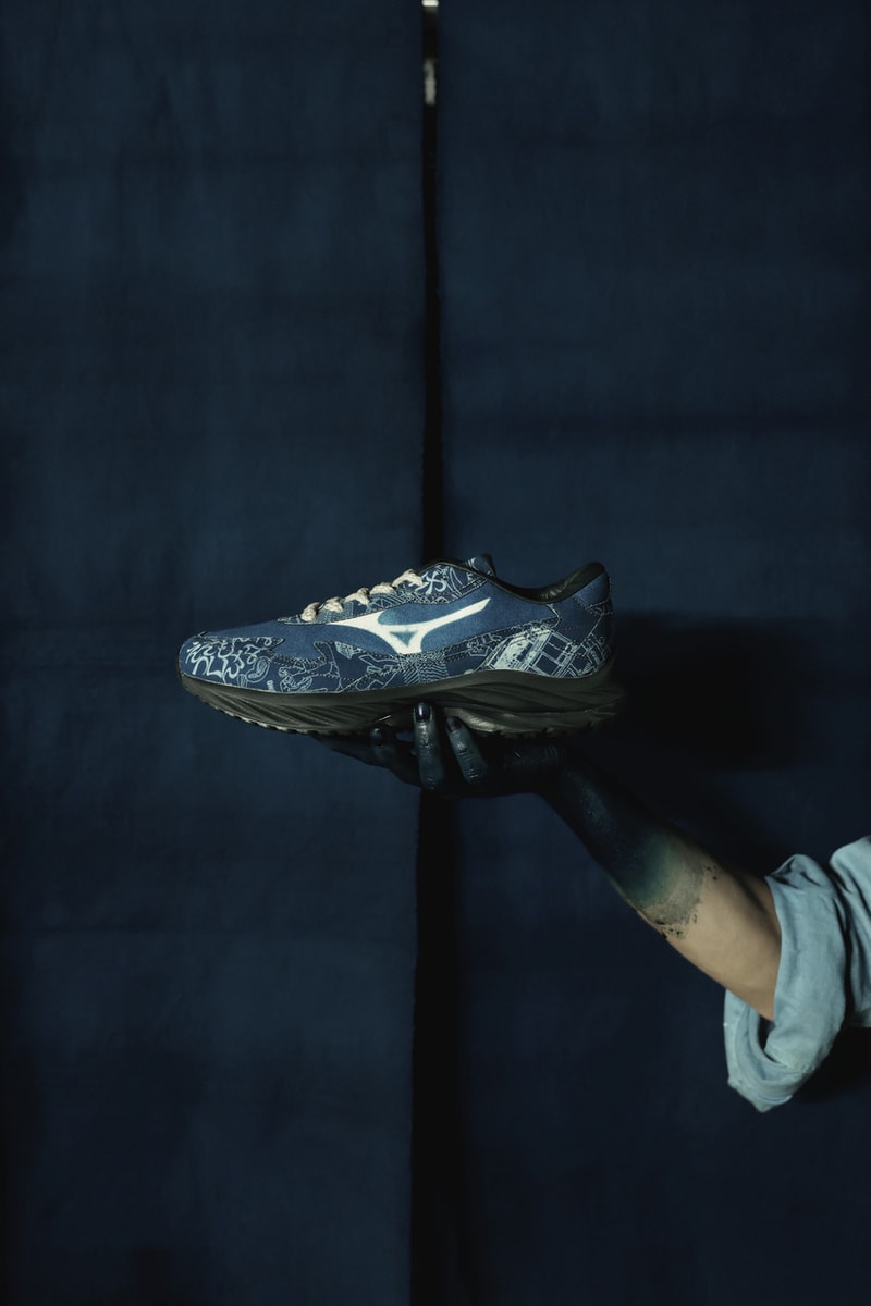 MIZUNO x BUAISOU  聯乘 Wave Rider β 日本天然藍染別注正式上架