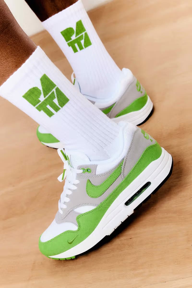 Patta x Nike Air Max 1 經典聯名配色「Chlorophyll」正式復刻回歸