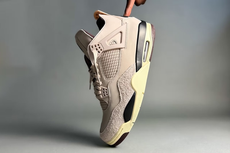 近賞 A Ma Maniére x Air Jordan 4 最新聯名配色「Fossil Stone」