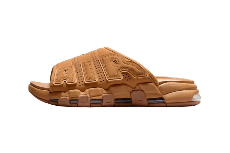 Nike Air More Uptempo Slide 最新配色「Flax」發佈