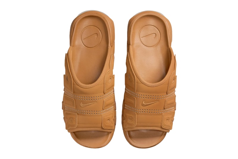 Nike Air More Uptempo Slide 最新配色「Flax」發佈