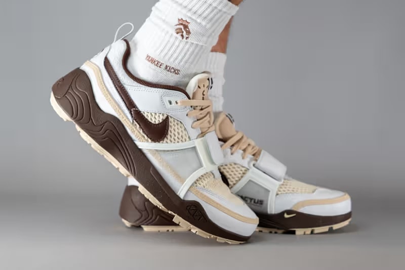 Travis Scott x Nike Zoom Field Jaxx 最新配色「Light Chocolate」率先亮相