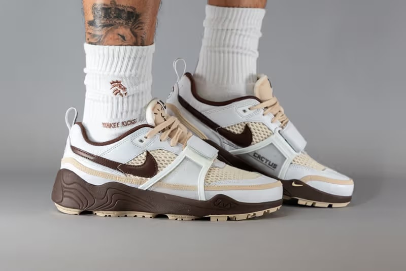 Travis Scott x Nike Zoom Field Jaxx 最新配色「Light Chocolate」率先亮相