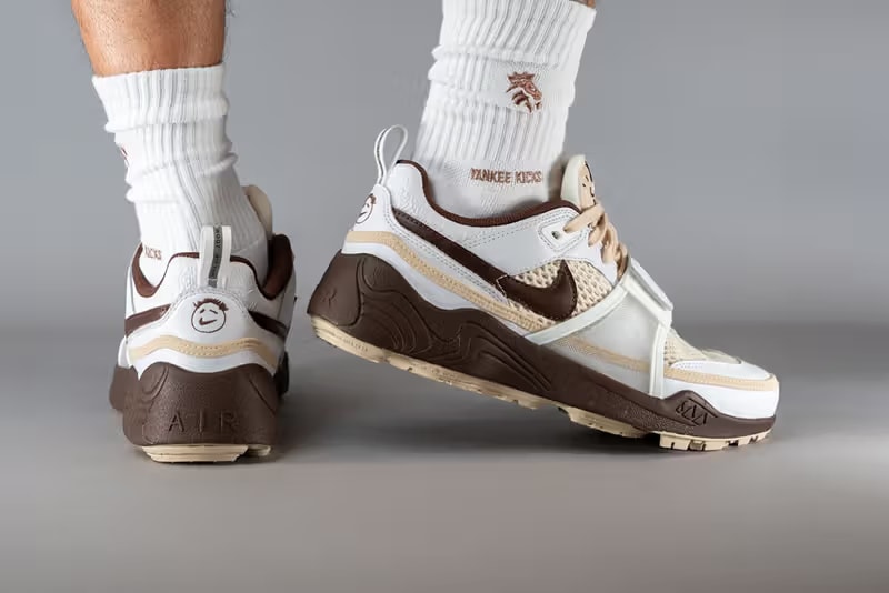 Travis Scott x Nike Zoom Field Jaxx 最新配色「Light Chocolate」率先亮相