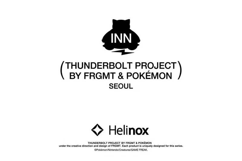 藤原浩主導 INN Thunderbolt Project By FRGMT & Pokémon 聯名飯店企劃即將登陸韓國