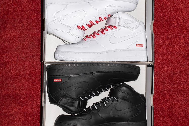 Supreme x Nike Air Force 1 Mid 最新聯名鞋款正式登場