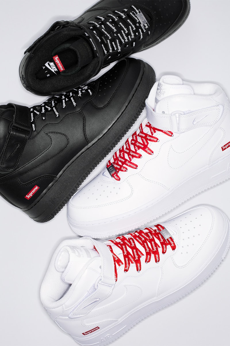 Supreme x Nike Air Force 1 Mid 最新聯名鞋款正式登場