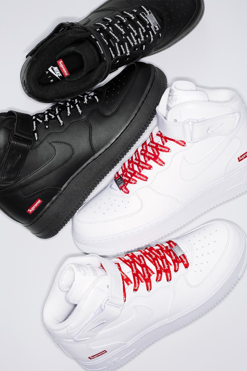 Supreme x Nike Air Force 1 Mid 最新聯名鞋款正式登場