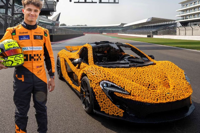 Lando Norris 實際試駕等比例 LEGO 積木組裝 McLaren P1 車款