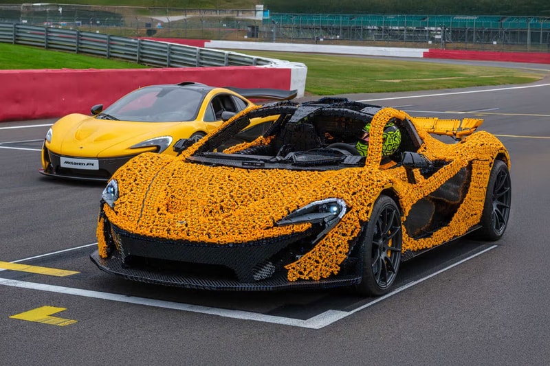 Lando Norris 實際試駕等比例 LEGO 積木組裝 McLaren P1 車款