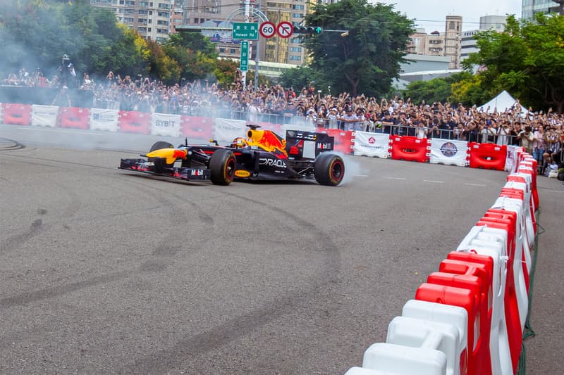 角田裕毅急速操駕,走進台灣首屆 Red Bull Showrun Formula 1 展演活動