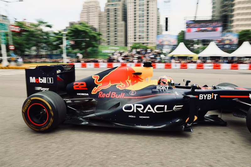 角田裕毅急速操駕,走進台灣首屆 Red Bull Showrun Formula 1 展演活動