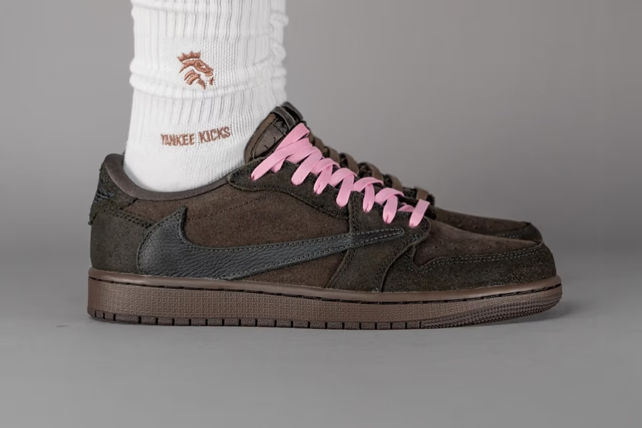 Travis Scott x Air Jordan 1 Low OG 最新聯名配色「Dark Mocha」上腳圖輯