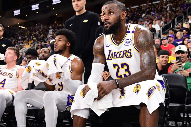 LeBron James and Bronny James become the first father and son to share the stage in NBA history