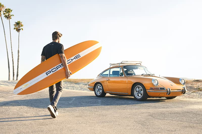 Porsche 攜手 Almond Surfboards 打造手工製作聯名衝浪板