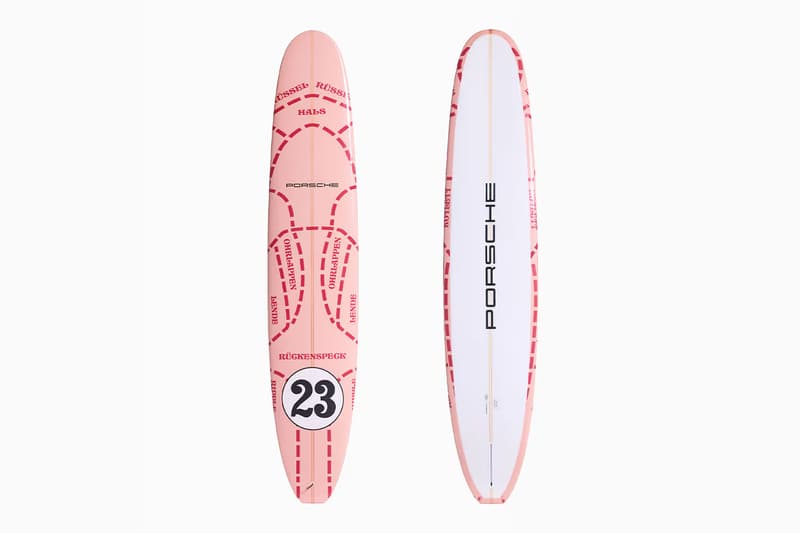 Porsche 攜手 Almond Surfboards 打造手工製作聯名衝浪板