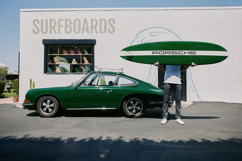 Porsche 攜手 Almond Surfboards 打造手工製作聯名衝浪板