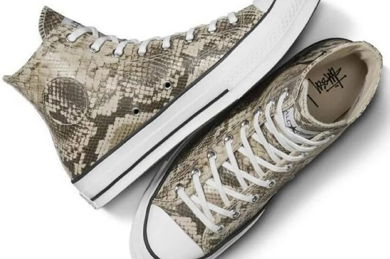 蟒蛇元素注入，Stüssy x Converse Chuck 70 最新秋冬聯名鞋款正式登場