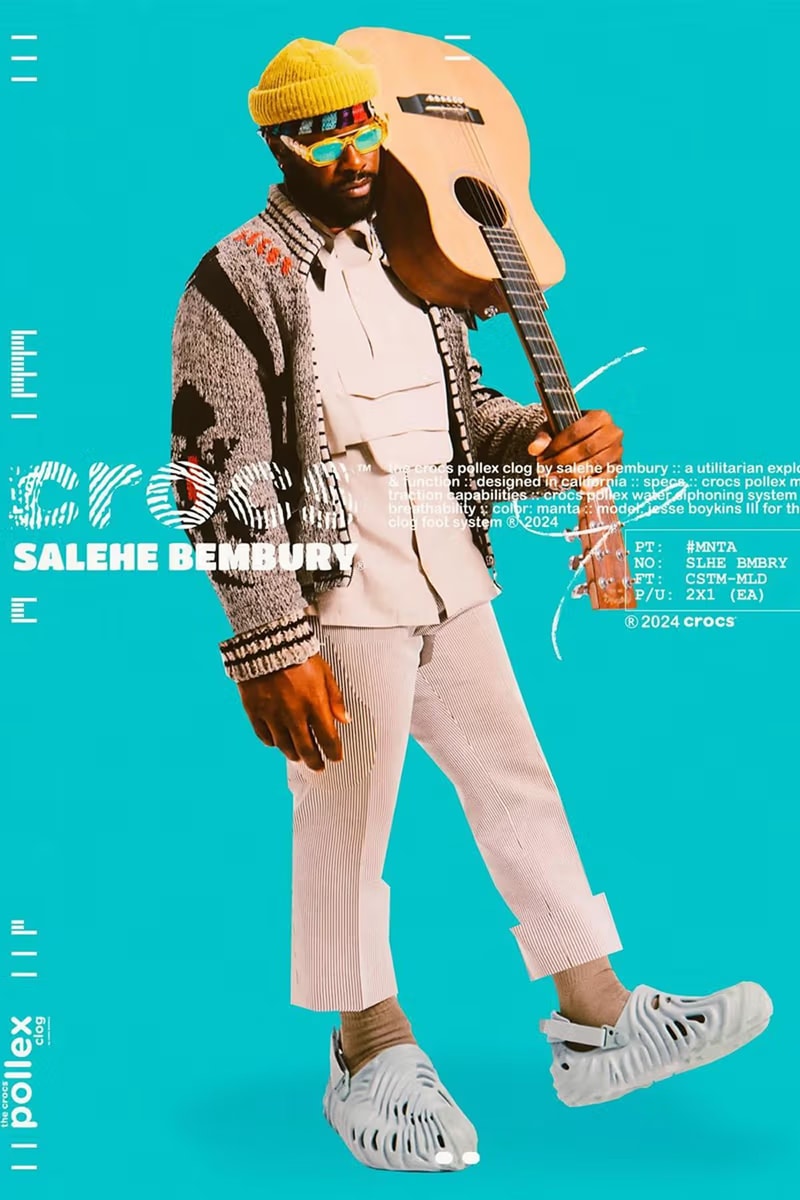 Salehe Bembury x Crocs Pollex Clog 最新配色「Manta」、「Borealis」正式登場