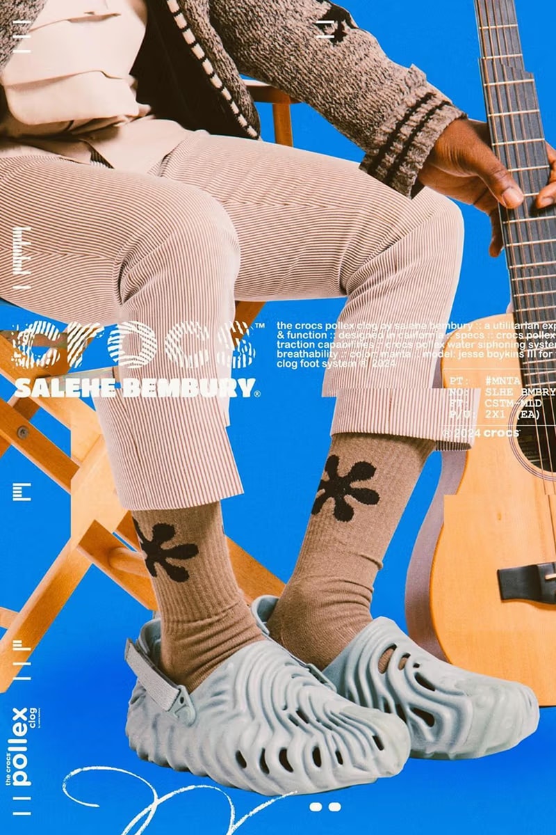 Salehe Bembury x Crocs Pollex Clog 最新配色「Manta」、「Borealis」正式登場