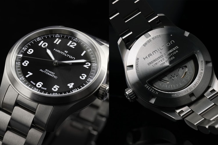 Engineered Garments 攜手 Hamilton 推出全新鈦金屬聯名錶款