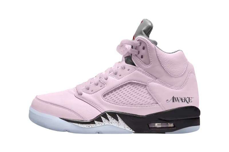 Awake NY x Air Jordan 5 最新聯名配色「Arctic Pink」率先曝光