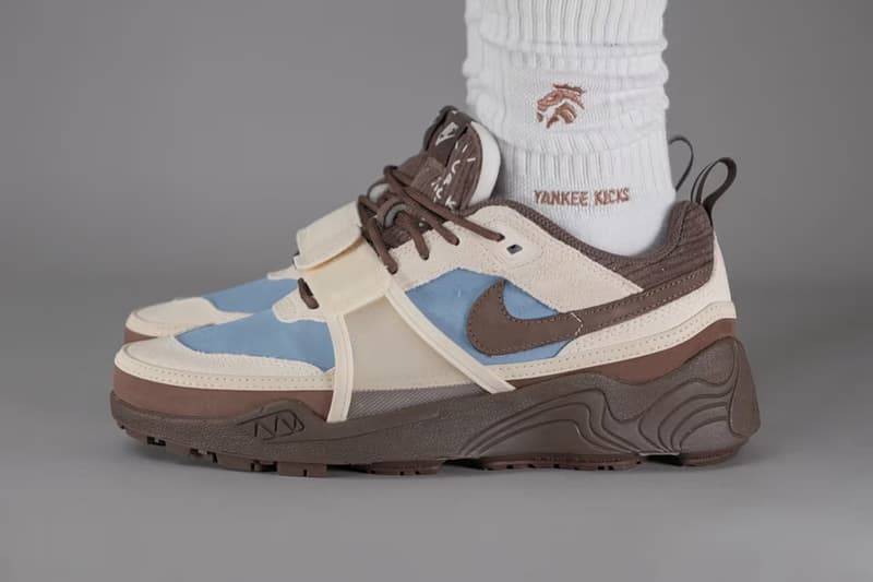 率先上腳 Travis Scott x Nike Zoom Field Jaxx 最新聯名配色「Leche Blue」