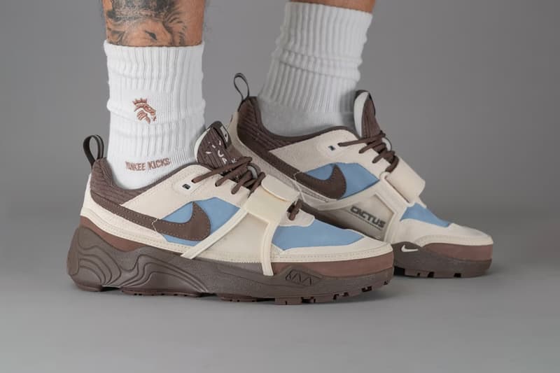 率先上腳 Travis Scott x Nike Zoom Field Jaxx 最新聯名配色「Leche Blue」