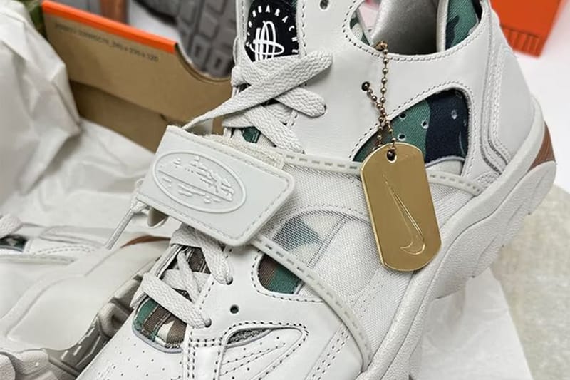 Corteiz 率先公開 Nike Air Trainer Huarache 全新聯名配色「Light Bone」