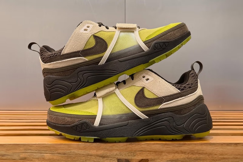 近賞 Travis Scott x Nike Zoom Field Jaxx 最新配色「Limelight」