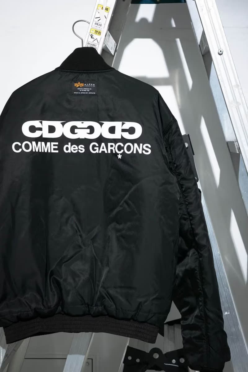 Alpha Industries x COMME des GARÇONS CDG 最新聯名 MA-1 飛行外套發佈