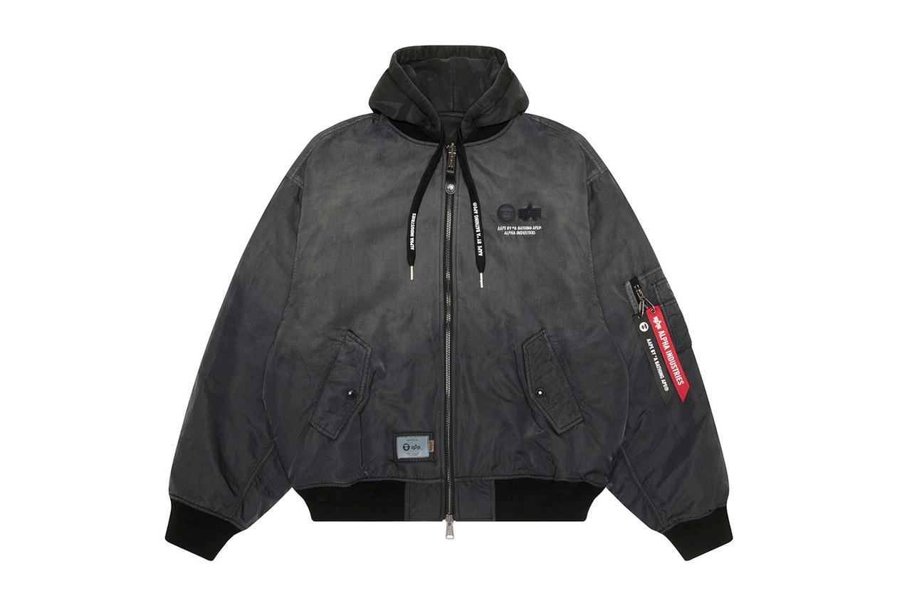 AAPE 攜手 ALPHA INDUSTRIES 推出 MA-1 飛行外套、衛衣等注目單品