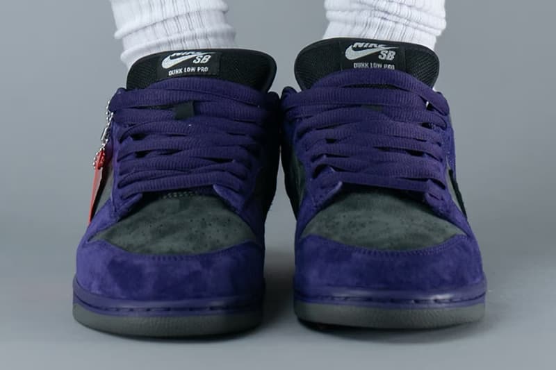 率先上腳 Supreme x Nike SB Dunk Low 最新聯名鞋款配色「Ink」