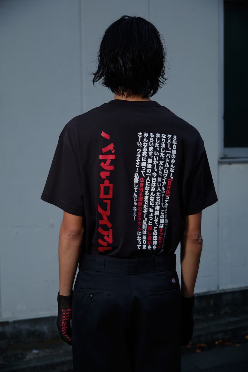 日本古著店 Weber 推出《大逃殺》合作系列