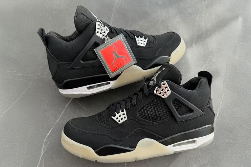 近賞 Eminem x Carhartt x Air Jordan 4「Black Chrome」經典聯乘鞋款