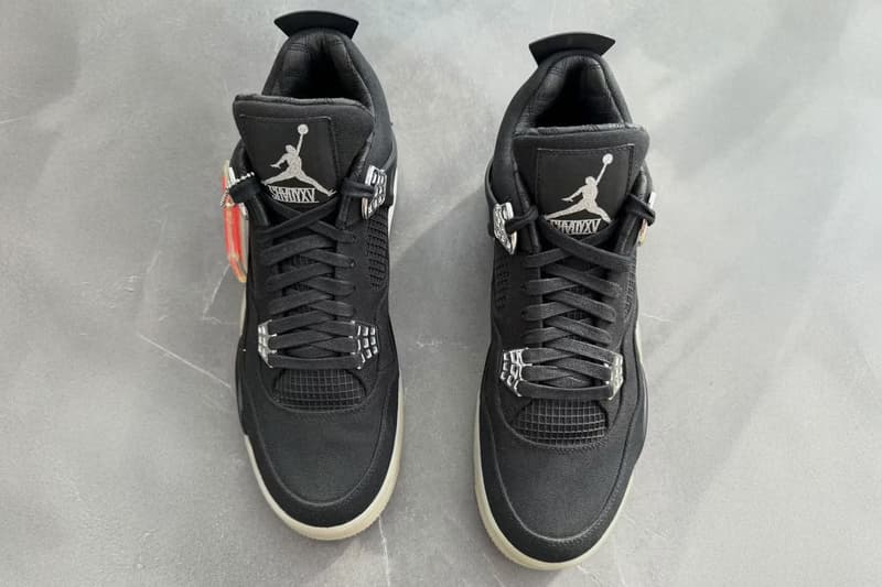 近賞 Eminem x Carhartt x Air Jordan 4「Black Chrome」經典聯乘鞋款