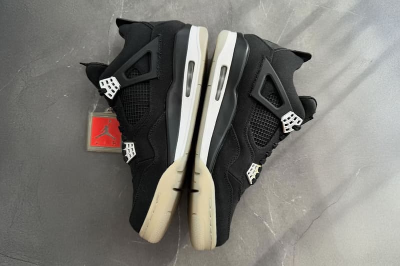 近賞 Eminem x Carhartt x Air Jordan 4「Black Chrome」經典聯乘鞋款