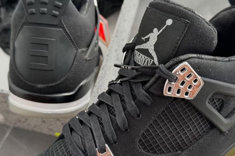 近賞 Eminem x Carhartt x Air Jordan 4「Black Chrome」經典聯乘鞋款