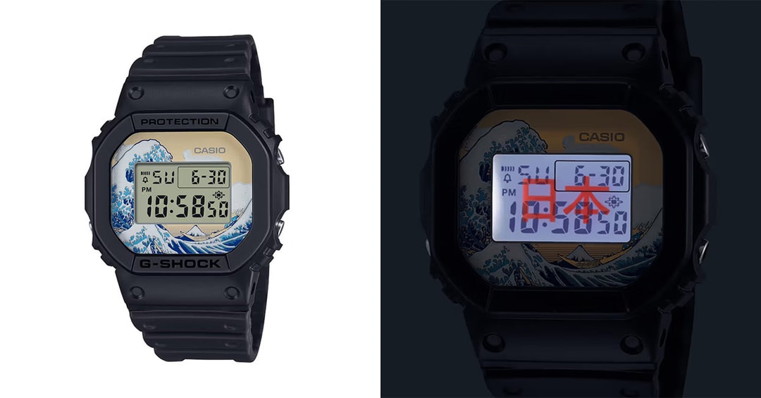 CASIO G-SHOCK 北斎 神奈川沖浪裏 きせよ DW-5600KHK24-1JR 