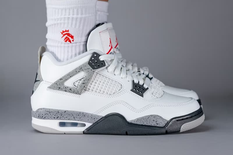 Air Jordan 4 全新復刻鞋款配色「White Cement」近賞圖輯率先曝光