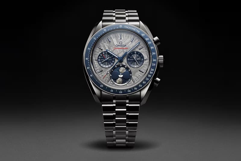 OMEGA Speedmaster 推出兩款全新隕石面盤月相腕錶