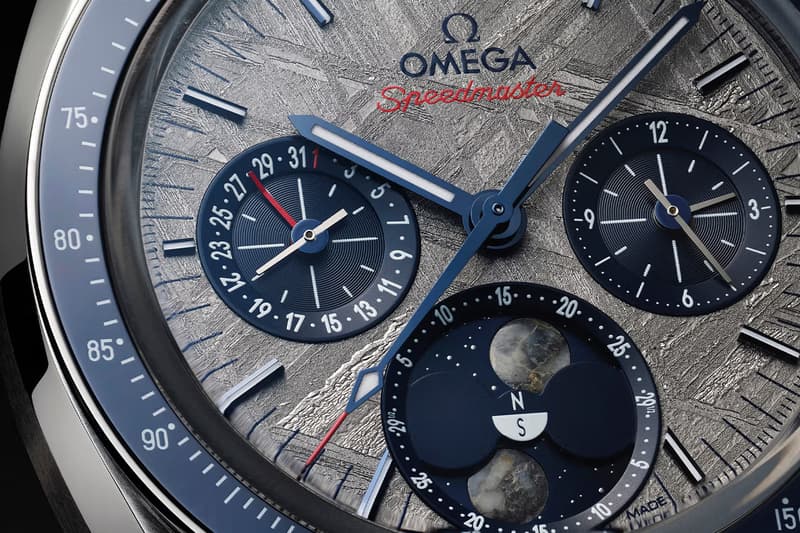 OMEGA Speedmaster 推出兩款全新隕石面盤月相腕錶