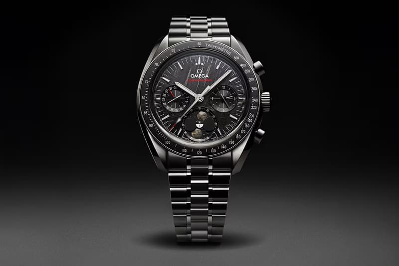 OMEGA Speedmaster 推出兩款全新隕石面盤月相腕錶