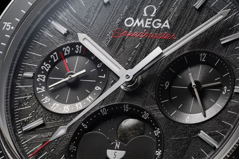 OMEGA Speedmaster 推出兩款全新隕石面盤月相腕錶