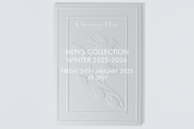 線上直播 Dior 2025–2026 冬季男裝系列時裝秀