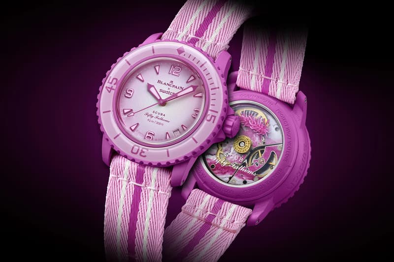 Swatch 攜手 Blancpain 推出全新聯名錶款「PINK OCEAN」