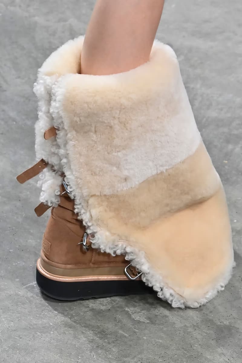 近賞 sacai x UGG 全新 2025 秋冬系列聯名鞋款