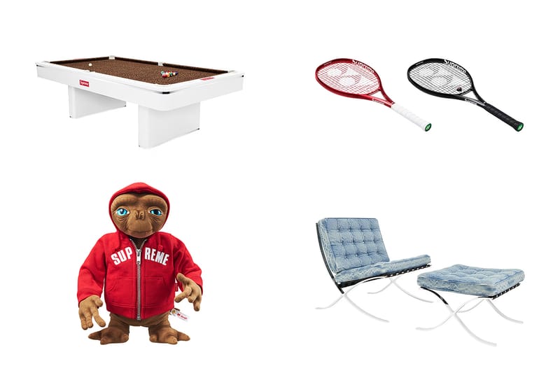 撞球桌、網球拍、高級傢俱及音響！Supreme 2025 春夏系列「配件」完整公開