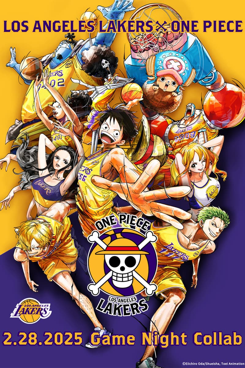 Los Angeles Lakers x《ONE PIECE》最新跨界合作率先亮相