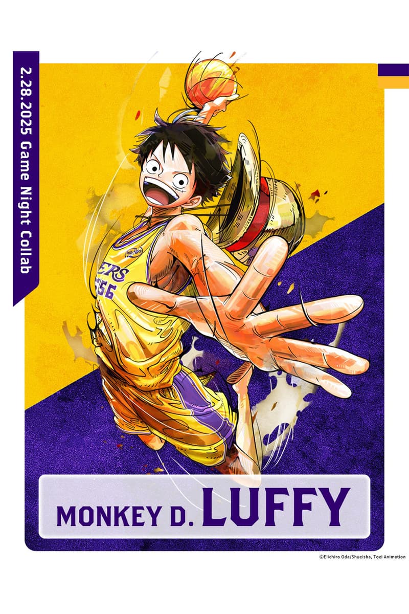 Los Angeles Lakers x《ONE PIECE》最新跨界合作率先亮相